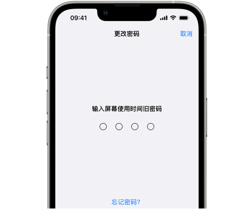 青浦iPhone屏幕维修分享iPhone屏幕使用时间密码忘记了怎么办 