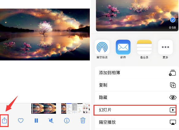 青浦苹果14维修店分享iPhone14相册视频如何循环播放