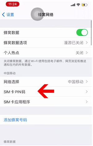 青浦苹果14维修网分享如何给iPhone14的SIM卡设置密码 