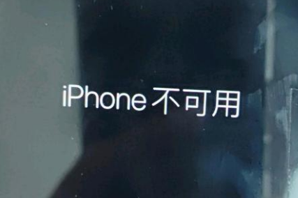 青浦苹果服务网点分享锁屏界面显示“iPhone 不可用”如何解决 