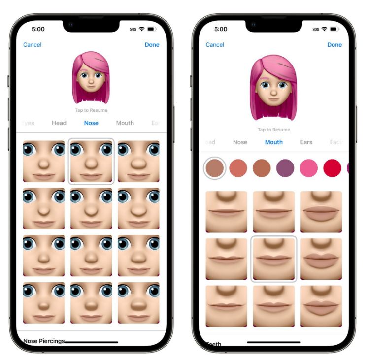 青浦苹果手机维修分享​iOS 16中的拟我表情有了哪些变化和升级 