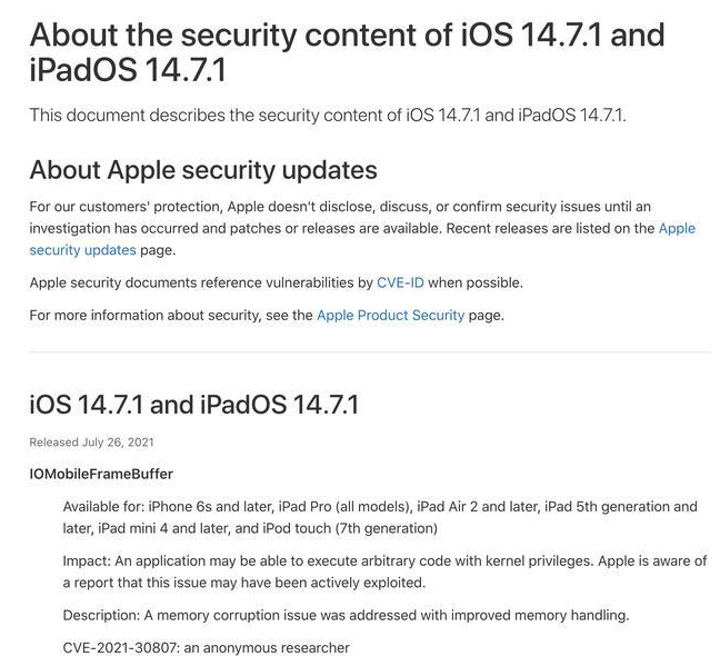 青浦苹果手机维修分享iOS 14.7.1 正式版更新内容及升级方法 